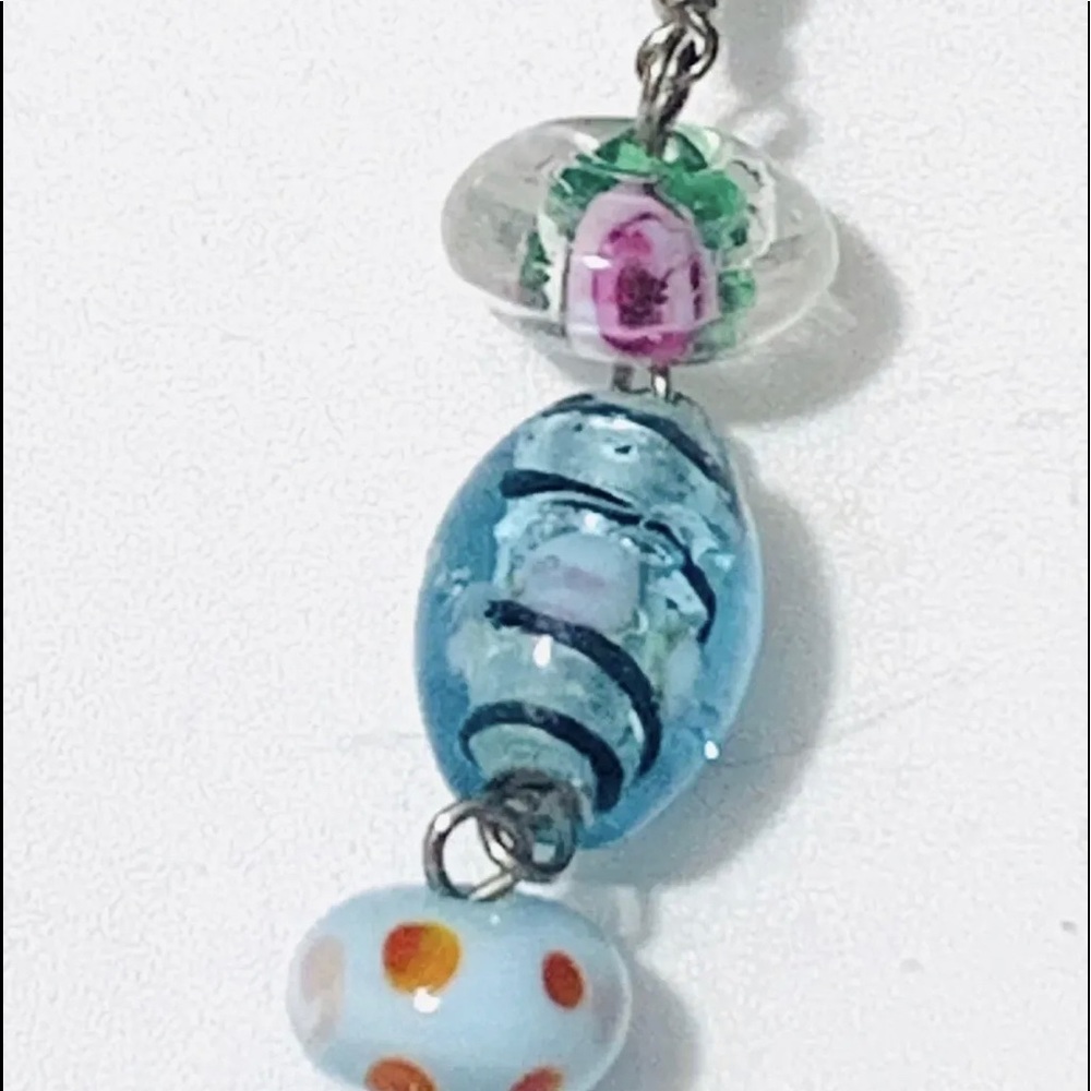Premier Designs "Venetian" Murano Glass  Artisan Glass Bead Statement Necklace - Picture 2 of 13